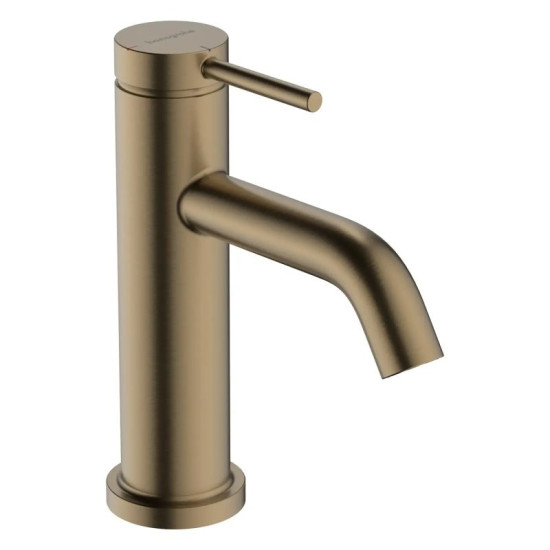 Смеситель для раковины Hansgrohe Tecturis S 80 CoolStart матовая бронза (73302140)