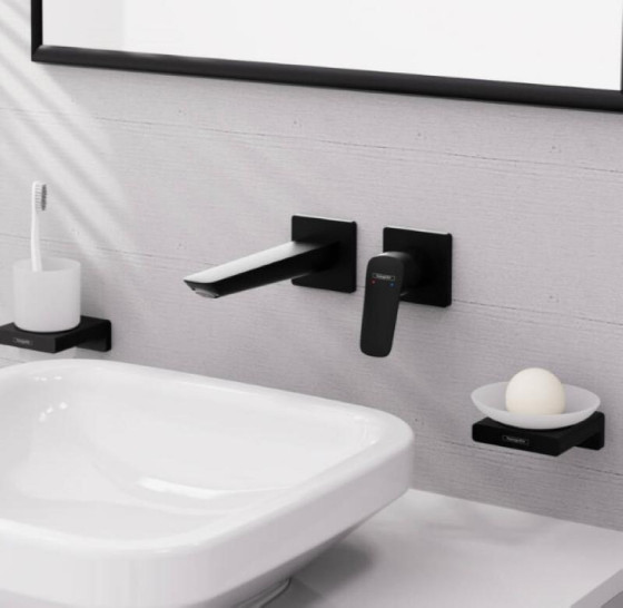 Змішувач прихованого монтажу для раковини Hansgrohe Logis Fine 205 матовий чорний (71256670)