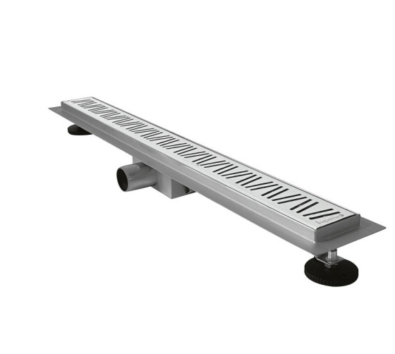 Лінійний трап Imprese i-FLOW S сухий затвор, решітка перфарована i22, 700 мм d44700S22