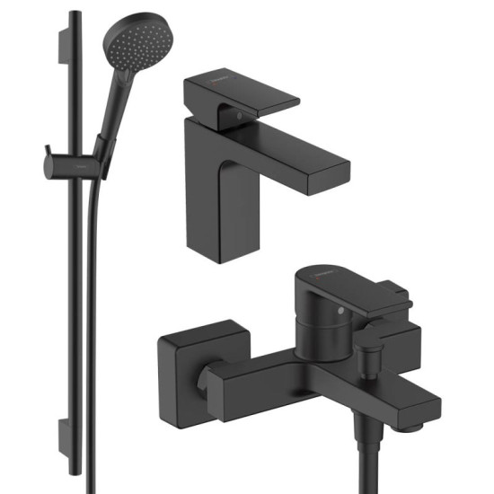 Набір змішувачів Hansgrohe Vernis Shape 71561222 чорний матовий