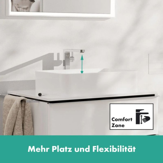 Змішувач для раковини Hansgrohe Tecturis E 240 73070000 CoolStart, push-open хром