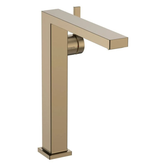 Змішувач для раковини Hansgrohe Tecturis E 240 73070140 CoolStart, push-open шліфована бронза