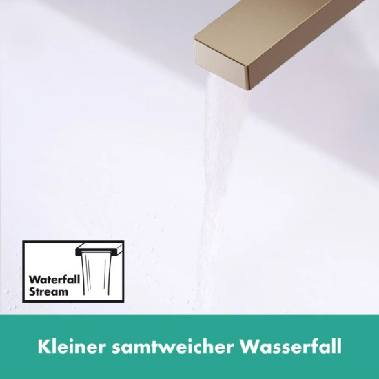 Змішувач для раковини Hansgrohe Tecturis E 240 73070140 CoolStart, push-open шліфована бронза