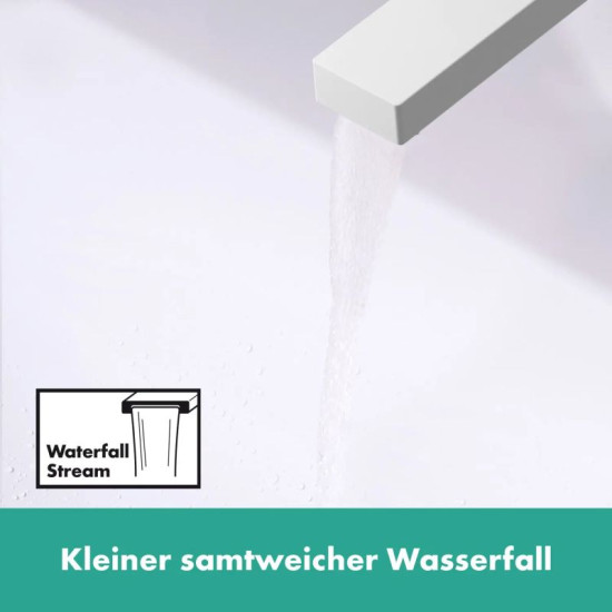 Смеситель для раковины Hansgrohe Tecturis E 240 73070700 CoolStart, push-open белый матовый
