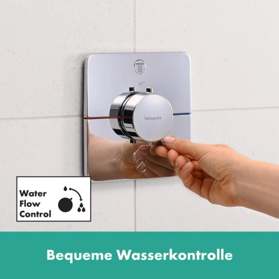 Термостат прихованого монтажу для душу Hansgrohe SHOWER SELECT COMFORT Q 15583000 хром