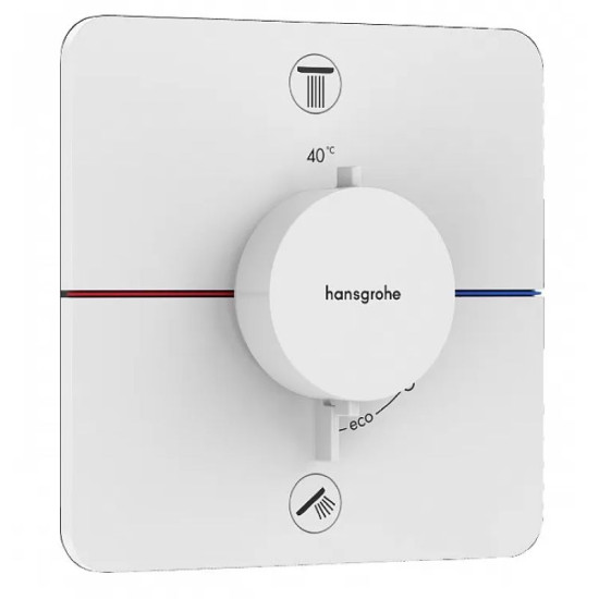 Термостат прихованого монтажу для душу Hansgrohe SHOWER SELECT COMFORT Q 15583700 білий матовий