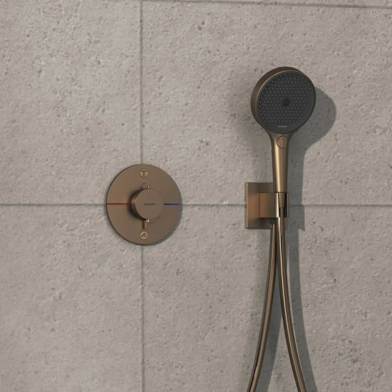 Термостат прихованого монтажу для душу Hansgrohe SHOWER SELECT COMFORT S 15554140 шліфована бронза