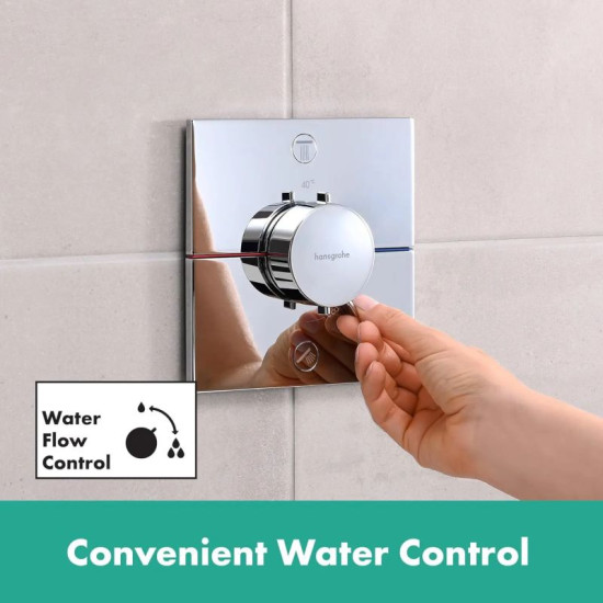 Термостат прихованого монтажу для душу Hansgrohe SHOWERSELECT COMFORT E 15572000 колір хром