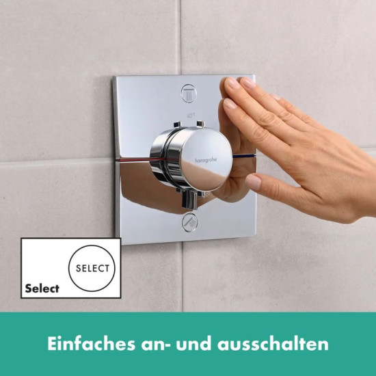 Термостат прихованого монтажу для душу Hansgrohe SHOWERSELECT COMFORT E 15572000 колір хром