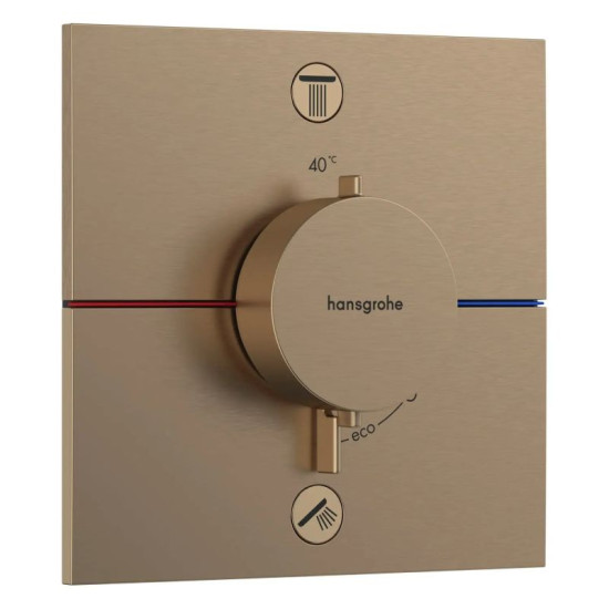 Термостат скрытого монтажа для душа Hansgrohe SHOWERSELECT COMFORT E 15572140 шлифованная бронза