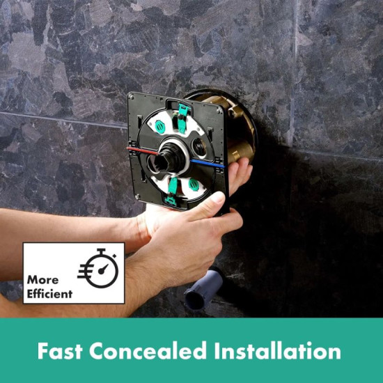 Термостат скрытого монтажа для душа Hansgrohe SHOWERSELECT COMFORT E 15572140 шлифованная бронза