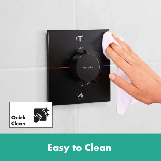 Термостат прихованого монтажу для душу Hansgrohe SHOWERSELECT COMFORT E 15572670 чорний матовий