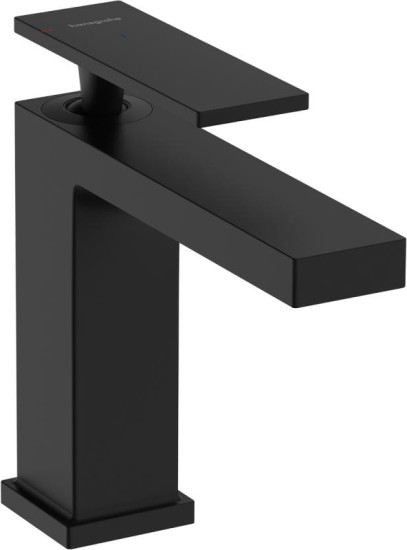 Смеситель для раковины Hansgrohe Tecturis E 110 EcoSmart 73014670 CoolStart , черный матовый