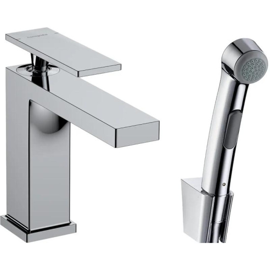 Смеситель для раковины с гигиеническим душем HansgroheTecturis E 110 73210000