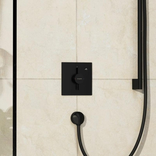 Змішувач прихованого монтажу для душу Hansgrohe DuoTurn E 75617670 чорний матовий