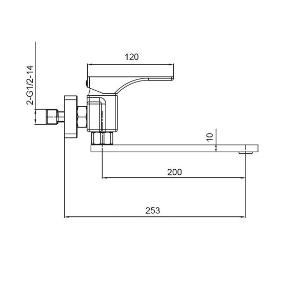 Кухонний змішувач Koer KB-73010-01 (Колір хром) (KR3490)