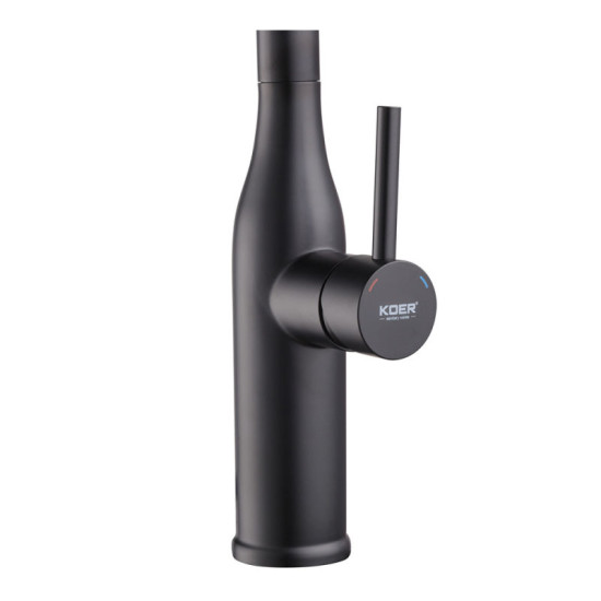 Кухонный смеситель с выдвижным изливом Koer KI-70004-05 (нерж. сталь) (KR3386)