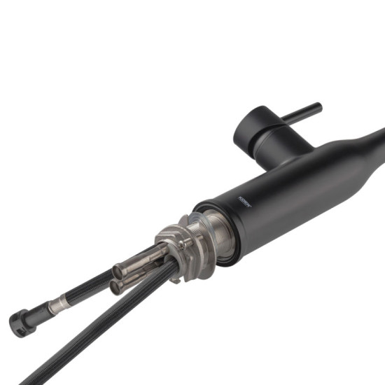 Кухонный смеситель с выдвижным изливом Koer KI-70004-05 (нерж. сталь) (KR3386)