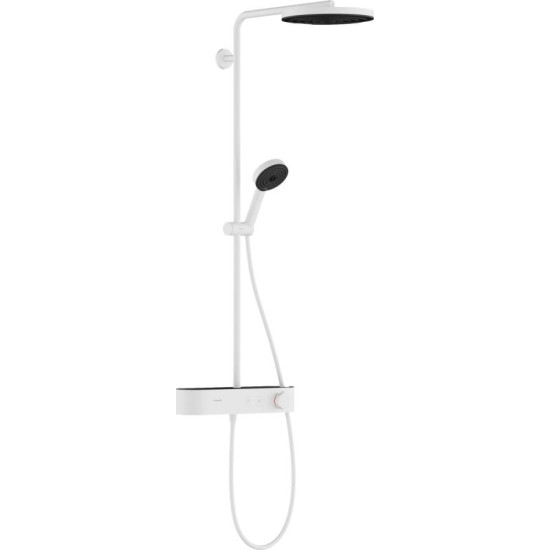 Душова система Hansgrohe Pulsify Showerpipe 260 1jet 400, білий матовий (24220700)