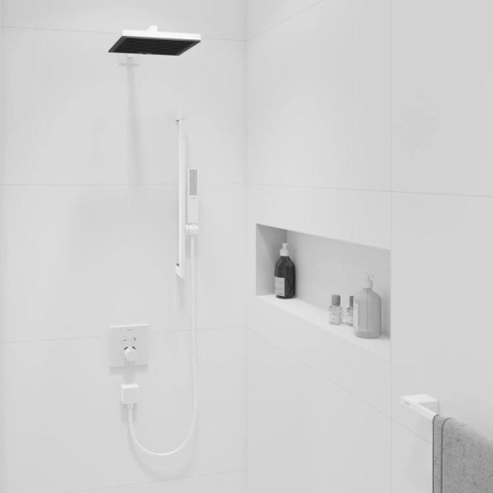 Душовий гарнітур Hansgrohe Pulsify E 100 1jet EcoSmart+ 65 см, білий матовий (24371700)