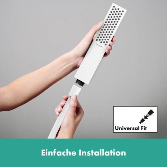 Душовий гарнітур Hansgrohe Pulsify E 100 1jet EcoSmart+ 65 см, білий матовий (24371700)