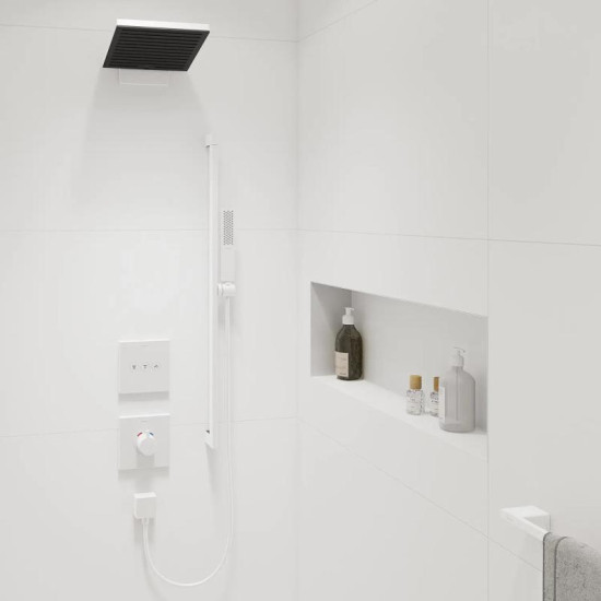 Душевой гарнитур Hansgrohe Pulsify E 100 1jet EcoSmart+ 90 см, белый матовый (24381700)
