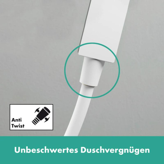 Душевой гарнитур Hansgrohe Pulsify E 100 1jet EcoSmart+ 90 см, белый матовый (24381700)