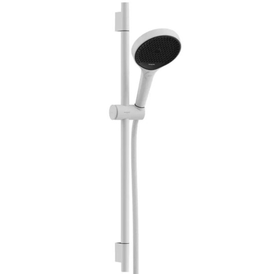 Душевой гарнитур Hansgrohe Rainfinity 130 3Jet EcoSmart Puro S 65 см, белый матовый (28746700)