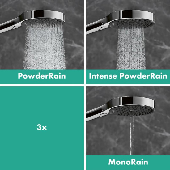 Душевой гарнитур Hansgrohe Rainfinity 130 3Jet EcoSmart Puro S 65 см, хром (28746000)