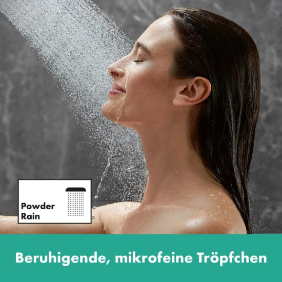 Душевой гарнитур Hansgrohe Rainfinity 130 3Jet EcoSmart Puro S 90 см, Brushed Black хром (28744340)