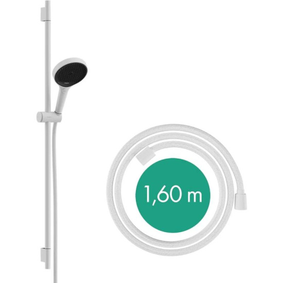 Душовий гарнітур Hansgrohe Rainfinity 130 3Jet Puro S 90 см, білий матовий (28743700)