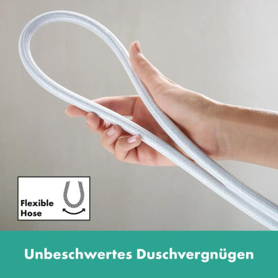 Душовий гарнітур Hansgrohe Rainfinity 130 3Jet Puro S 90 см, білий матовий (28743700)