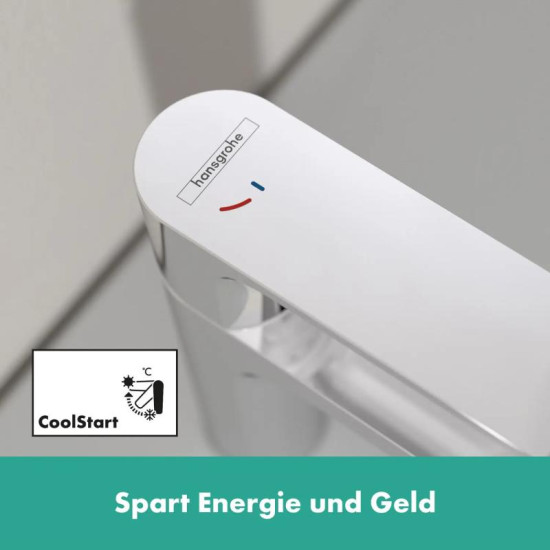Змішувач для раковини Hansgrohe Rebris S 80 Coolstart EcoSmart+ с pop-up (72586000)