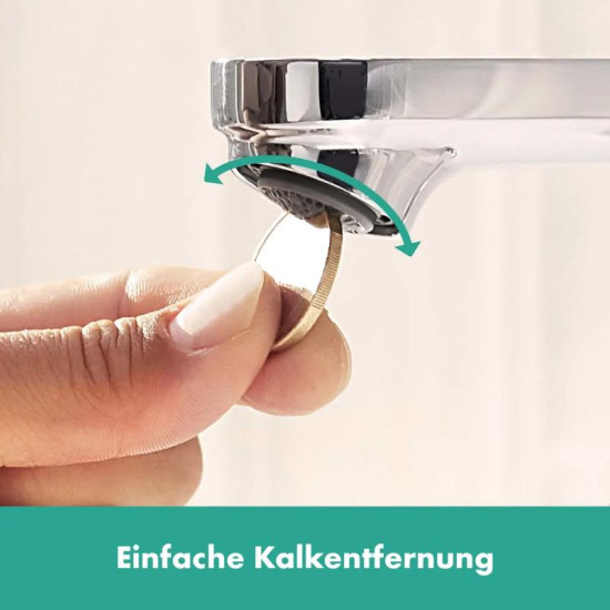 Змішувач для раковини Hansgrohe Rebris S 80 Coolstart EcoSmart+ с pop-up (72586000)