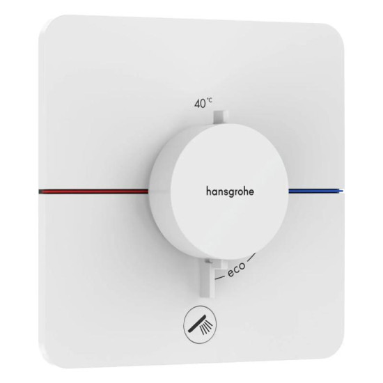 Термостат скрытого монтажа для душа Hansgrohe ShowerSelect Comfort Q HighFlow белый матовый (15589700)