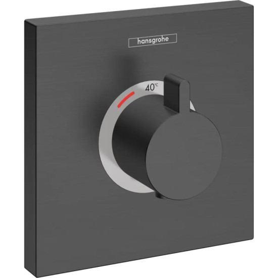 Термостат прихованого монтажу для душу Hansgrohe ShowerSelect High fow Brushed Black хром (15760340)