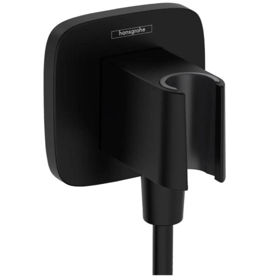 Шлангове підключення Hansgrohe FixFit Porter Q з тримачем, чорний матовий (26887670)