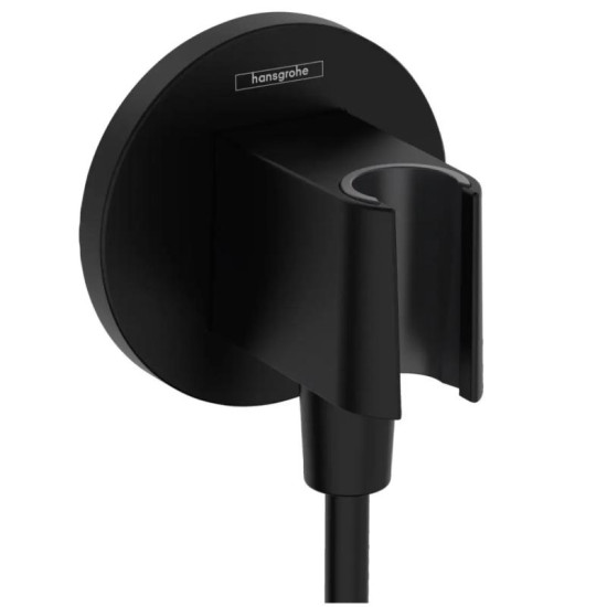 Шлангове підключення Hansgrohe FixFit Porter S з тримачем, чорний матовий (26888670)