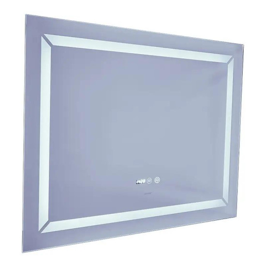 Дзеркало Mixxus Light MR01-90x70 (годинник, LED-підсвічування, антизапотівання) (MI5999)