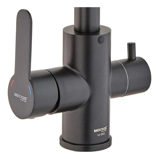 Кухонний змішувач із підключенням до фільтра Mixxus DAX-021-G Black (MI6078)