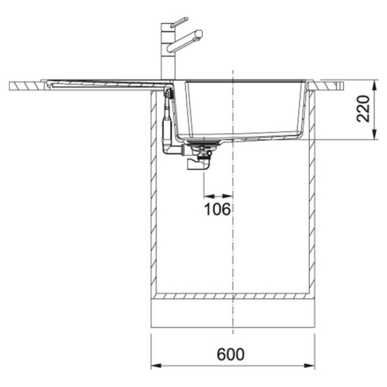 Кухонная мойка Franke UBG 611-100 XL оникс (114.0701.792)