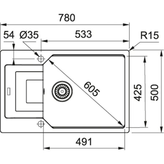 Кухонна мийка Franke UBG 611-78 XL бежевий (114.0701.798)