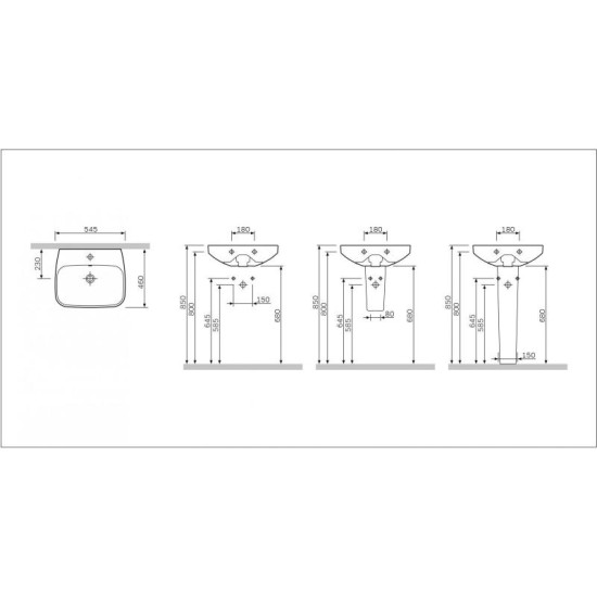 П'єдестал AM.PM Inspire C504910WH