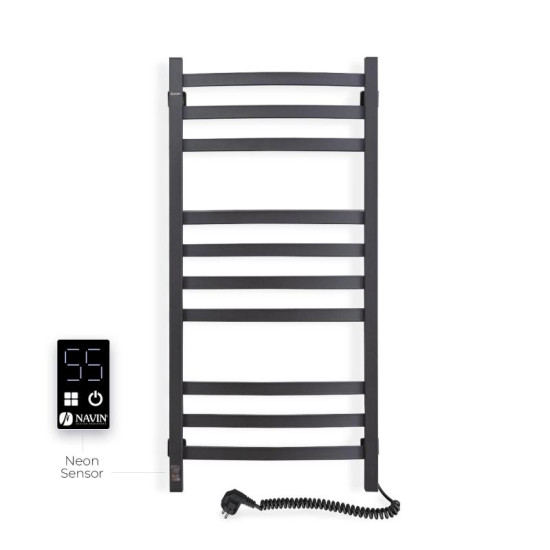 Рушникосушарка Navin Avalon 480х1000 Sensor правий, чорний муар 12-203053-4810