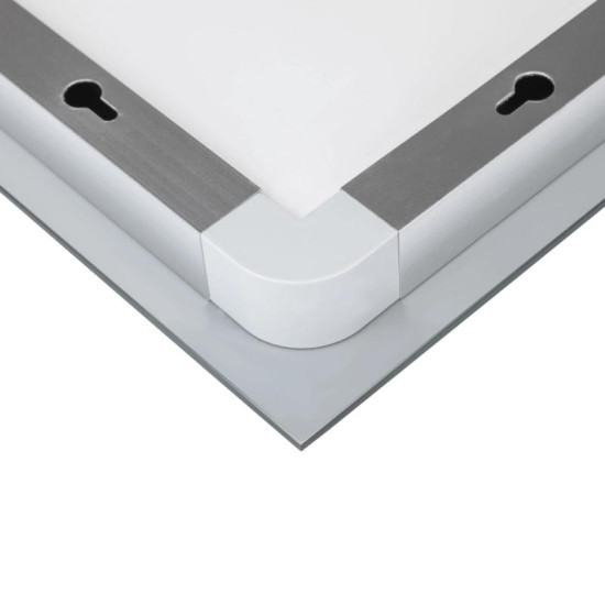 Зеркало Qtap Mideya 800х700 с LED-подсветкой Touch, с антизапотеванием, с диммером Reverse QT2078NCF8070W