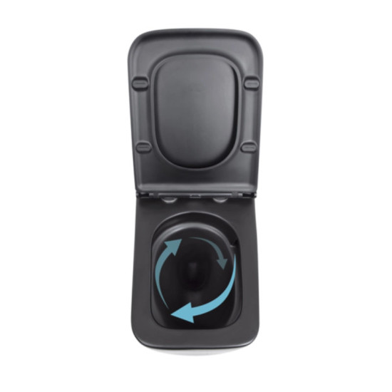 Унітаз підвісний Qtap Gemini Soft-close QT2533076EUQMB