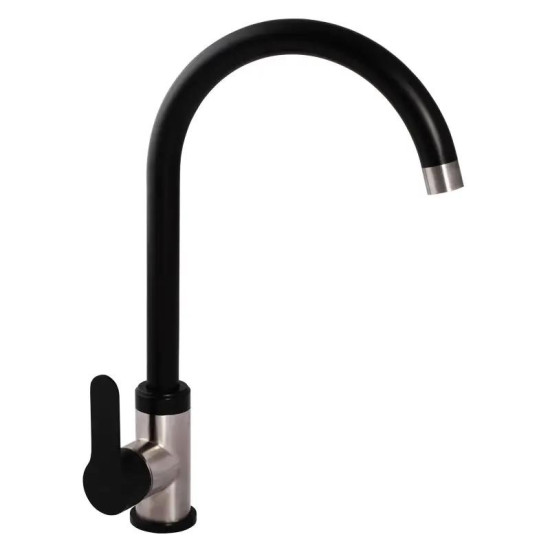 Кухонный смеситель Zerix LR74105B черный (LL1206)