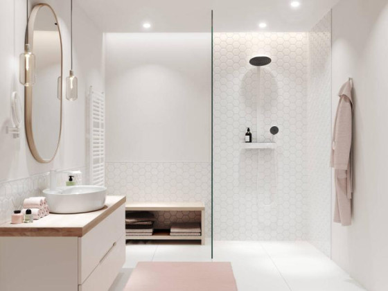 Душова система Hansgrohe Pulsify Showerpipe 260 2jet EcoSmart білий матовий (24241700)