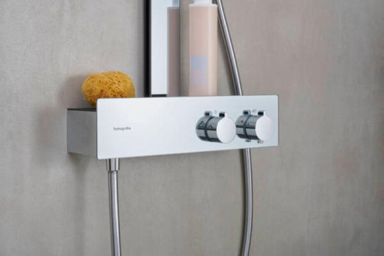 Душова система Hansgrohe Rainfinity Showerpipe 250 1jet EcoSmart  Shower Tablet 350 (28742000)
