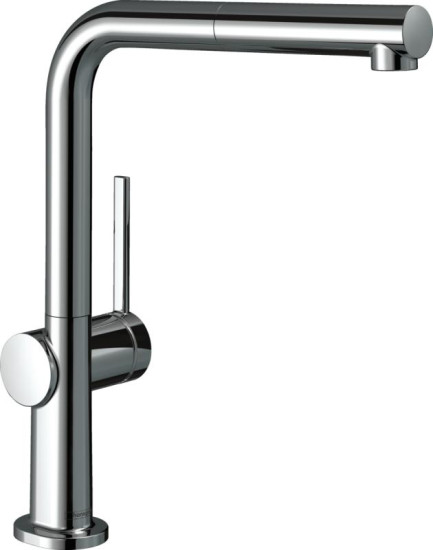 Кухонный смеситель с выдвижным изливом Hansgrohe Talis M54 270 1jet ECO (72845000)